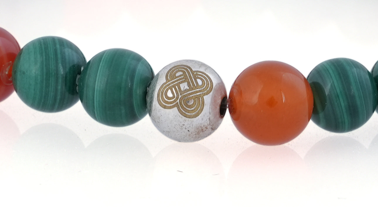Carnelian × Malachite Renewal Bracelet