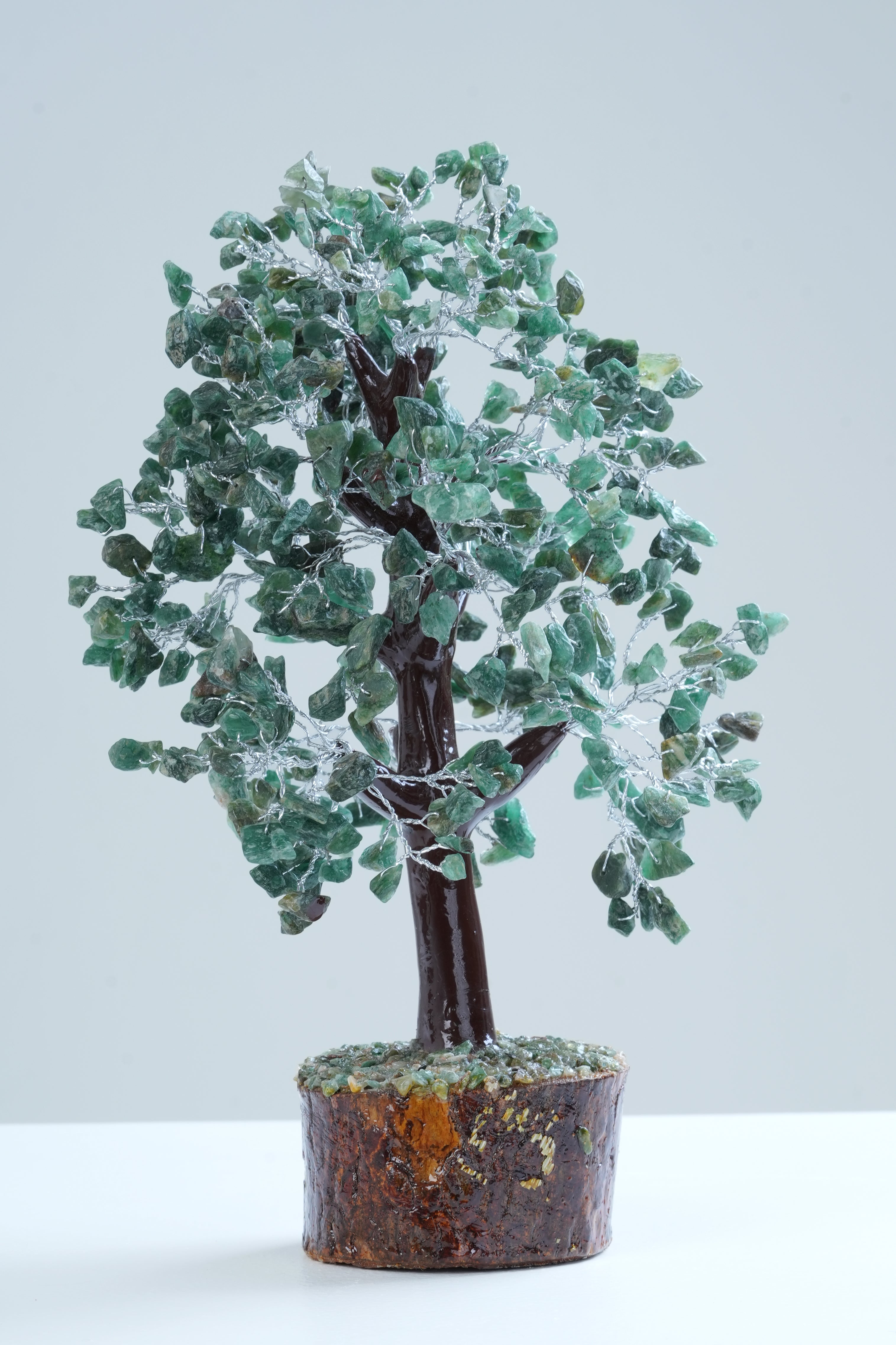 jade plant crystals leaves Jade Prosperity & Peace Crystal Tree – Crystal Crew India
