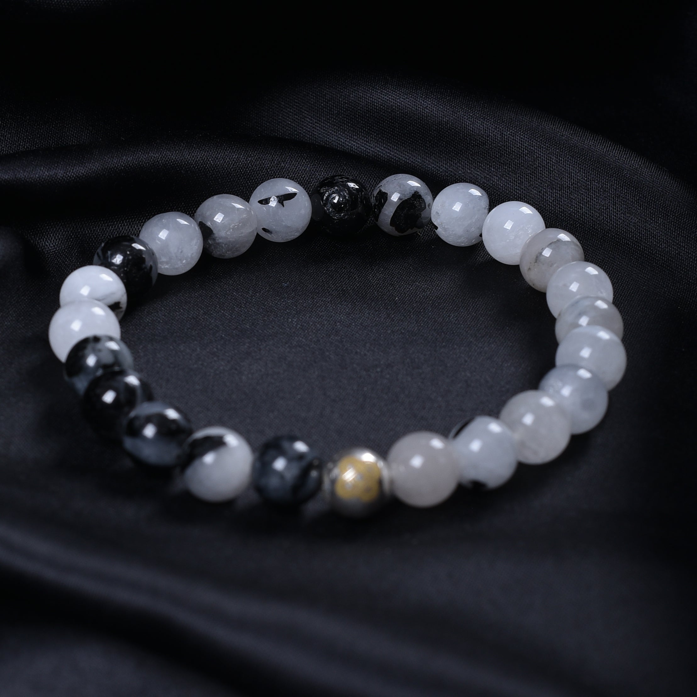 Black Rutilated Quartz Power Bracelet