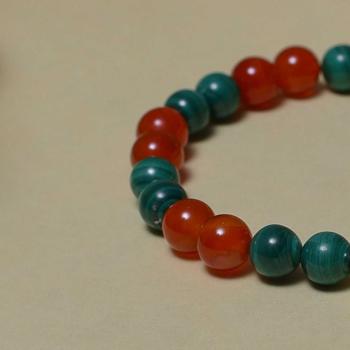 Carnelian × Malachite Renewal Bracelet
