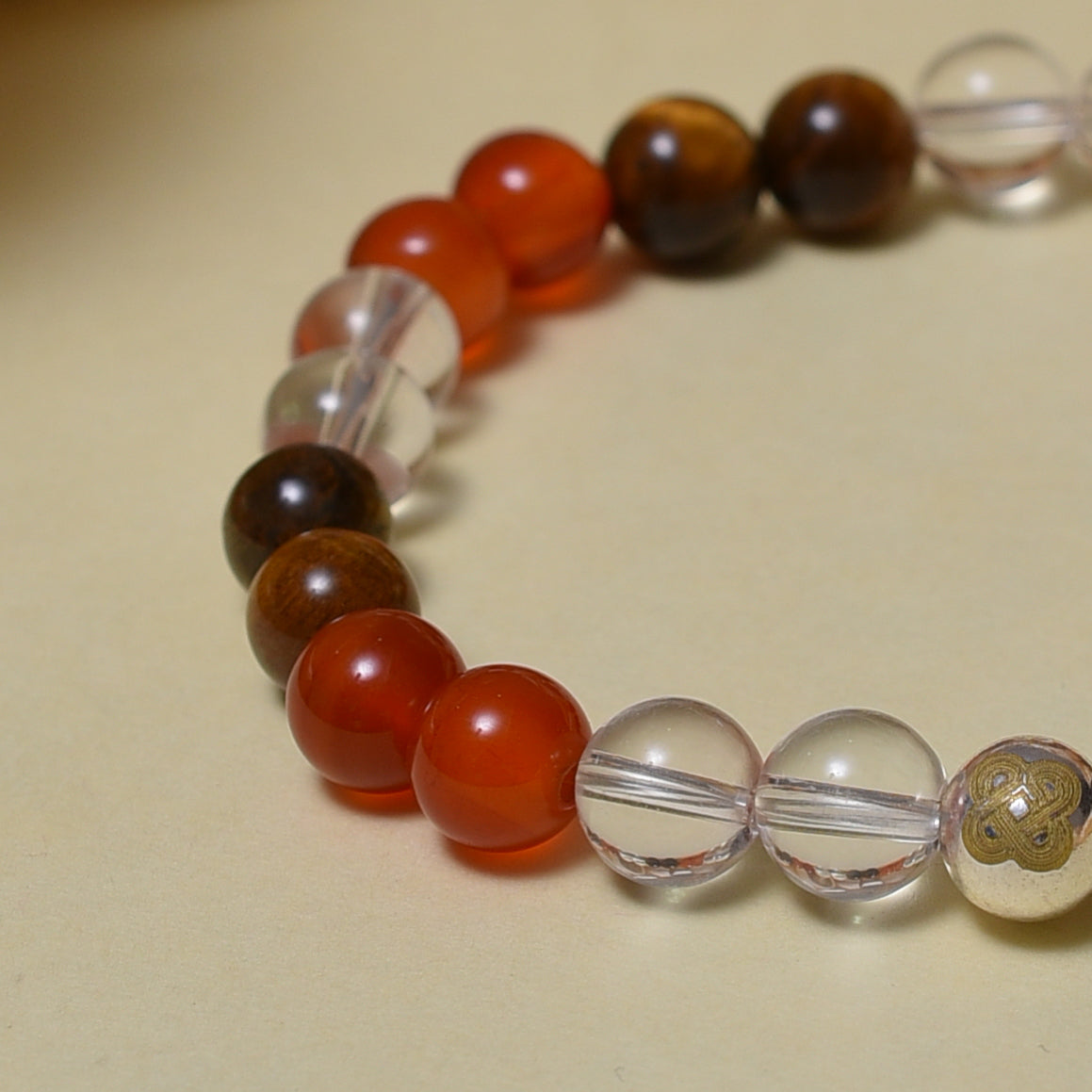 Confident Vitality Trio (Tiger Eye • Carnelian • Clear Quartz)