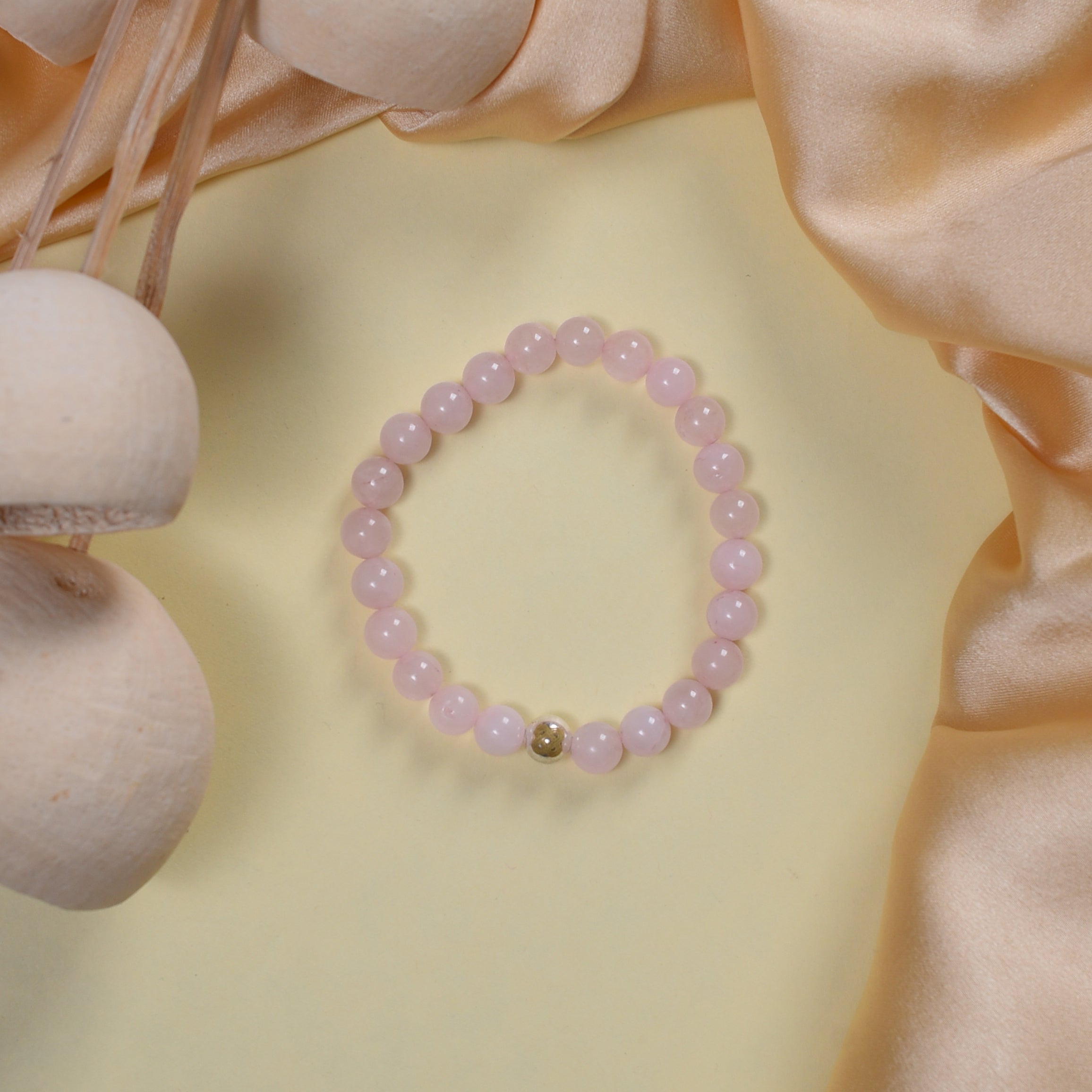 Rose Quartz Heart Opener Bracelet