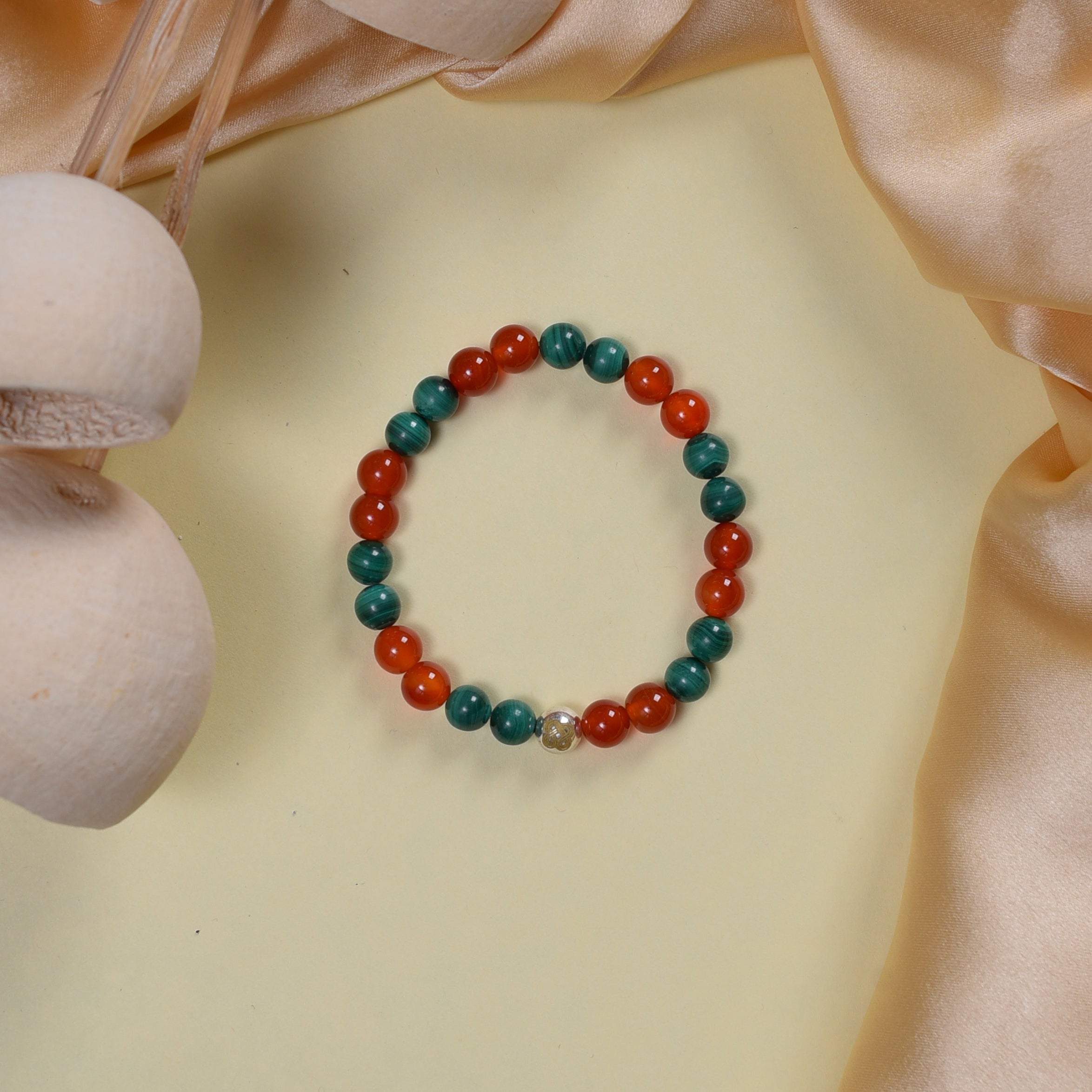 Carnelian × Malachite Renewal Bracelet