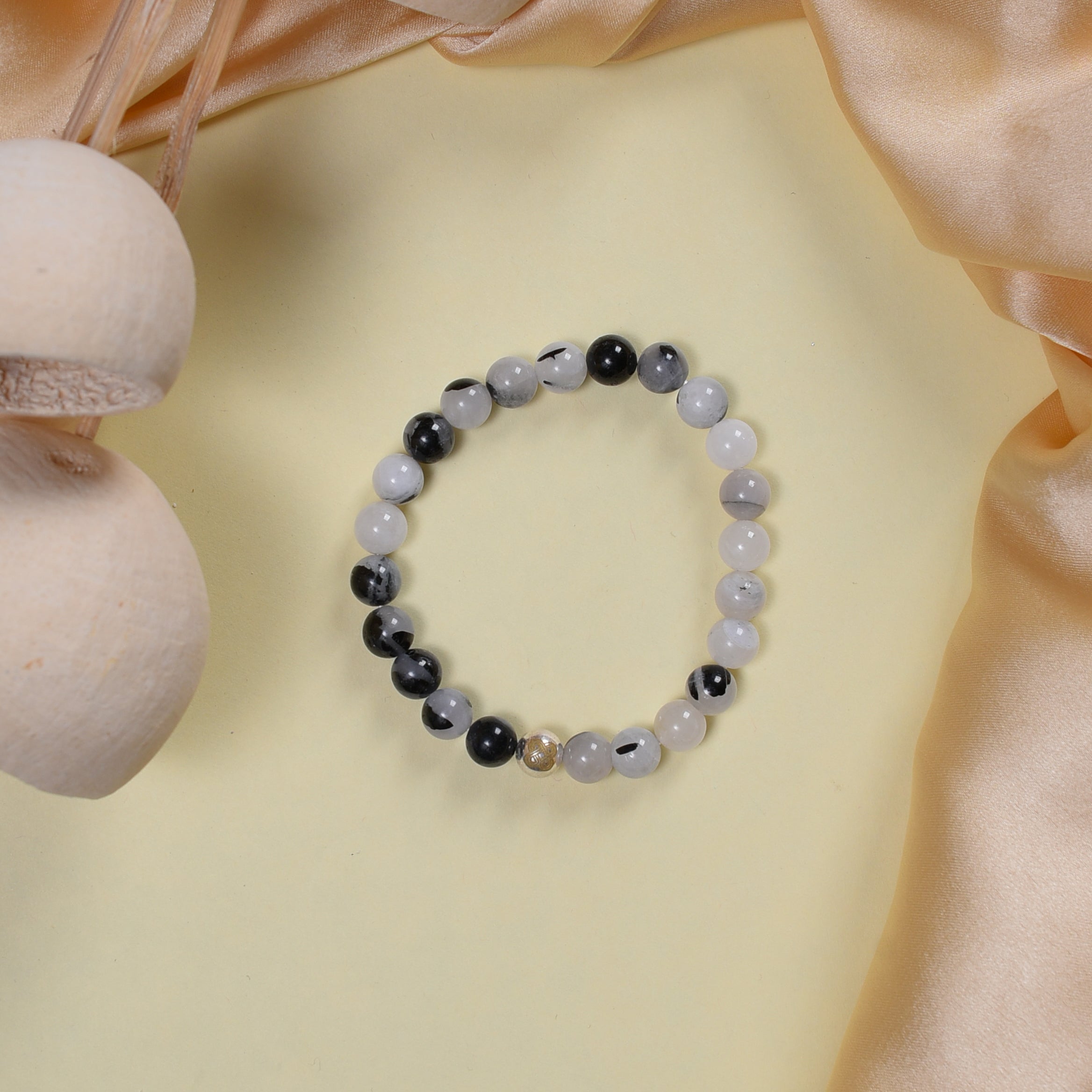 Black Rutilated Quartz Power Bracelet