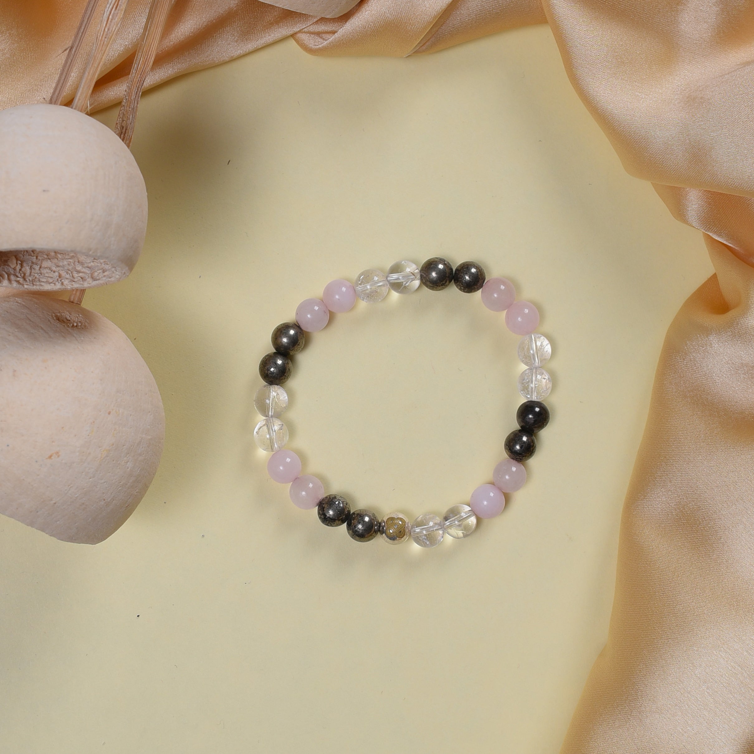 Manifest Love Trio (Pyrite • Clear Quartz • Rose Quartz)