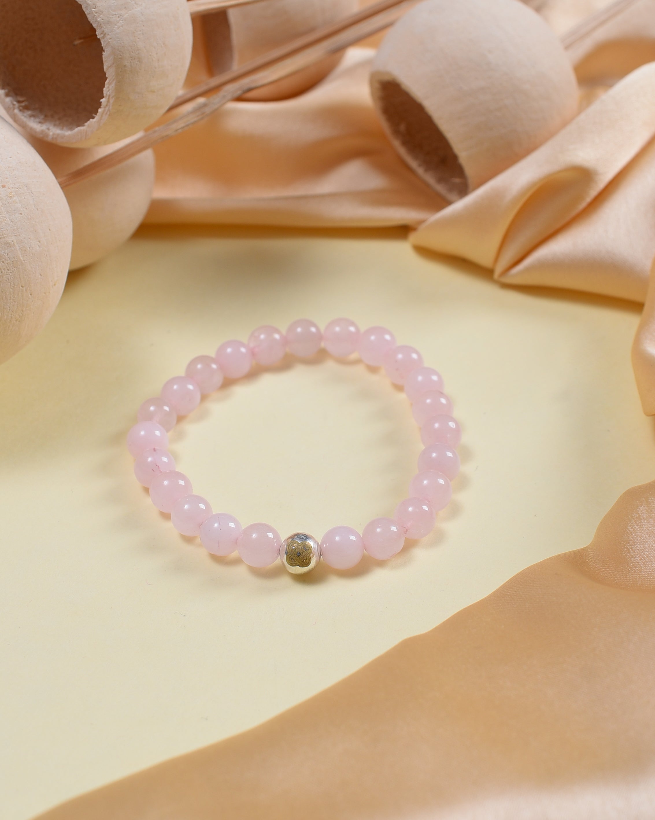 Rose Quartz Heart Opener Bracelet