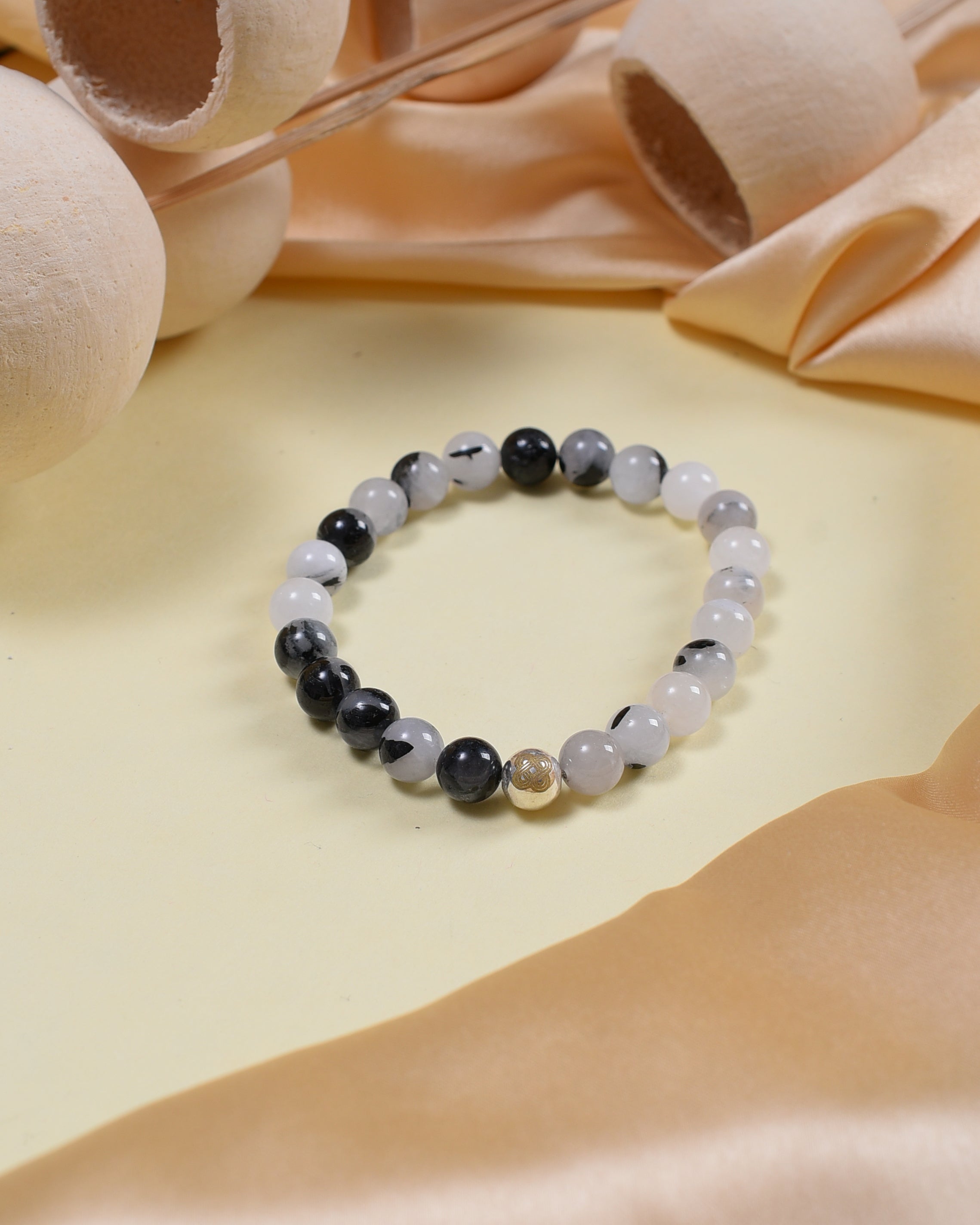 Black Rutilated Quartz Power Bracelet