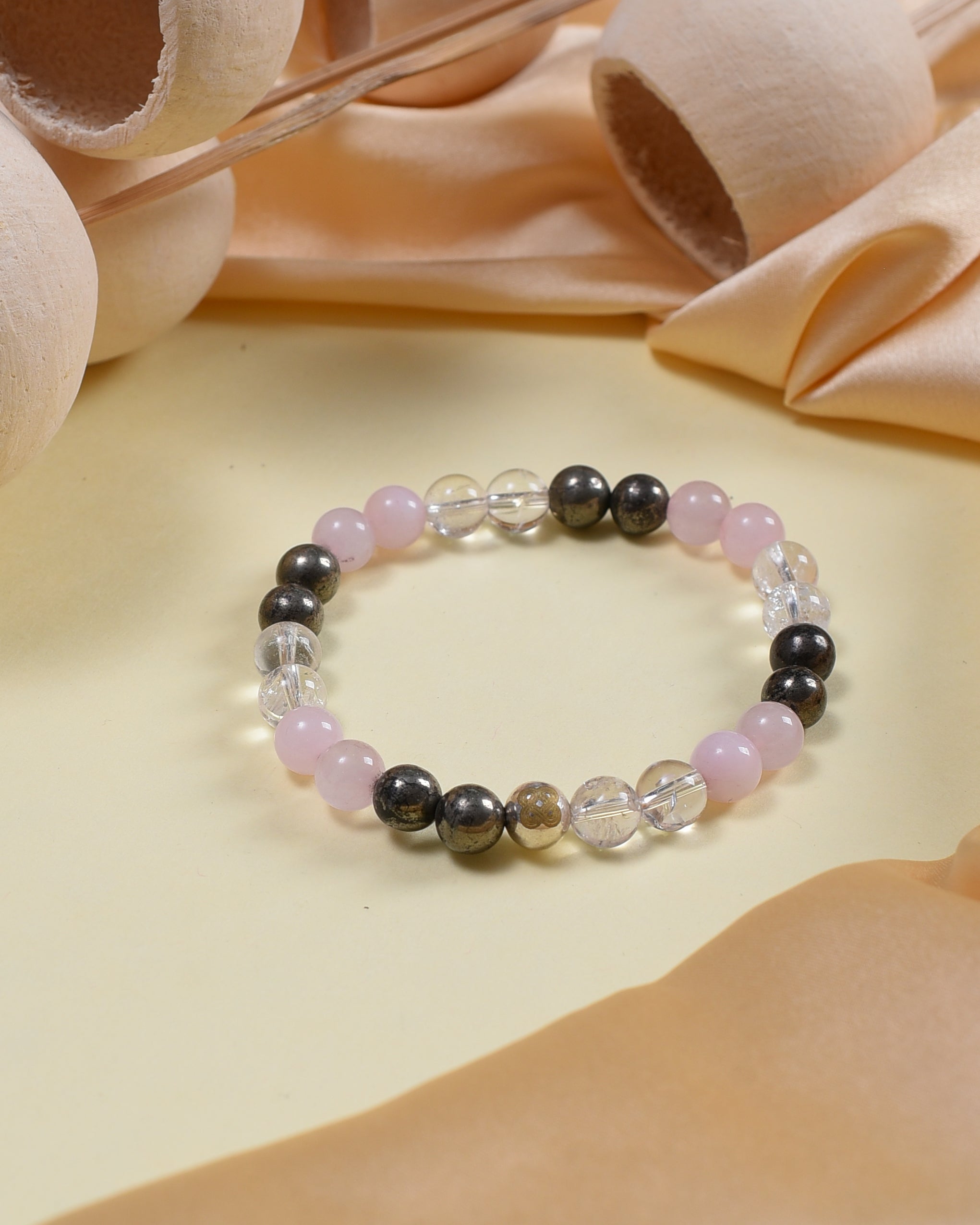 Manifest Love Trio (Pyrite • Clear Quartz • Rose Quartz)