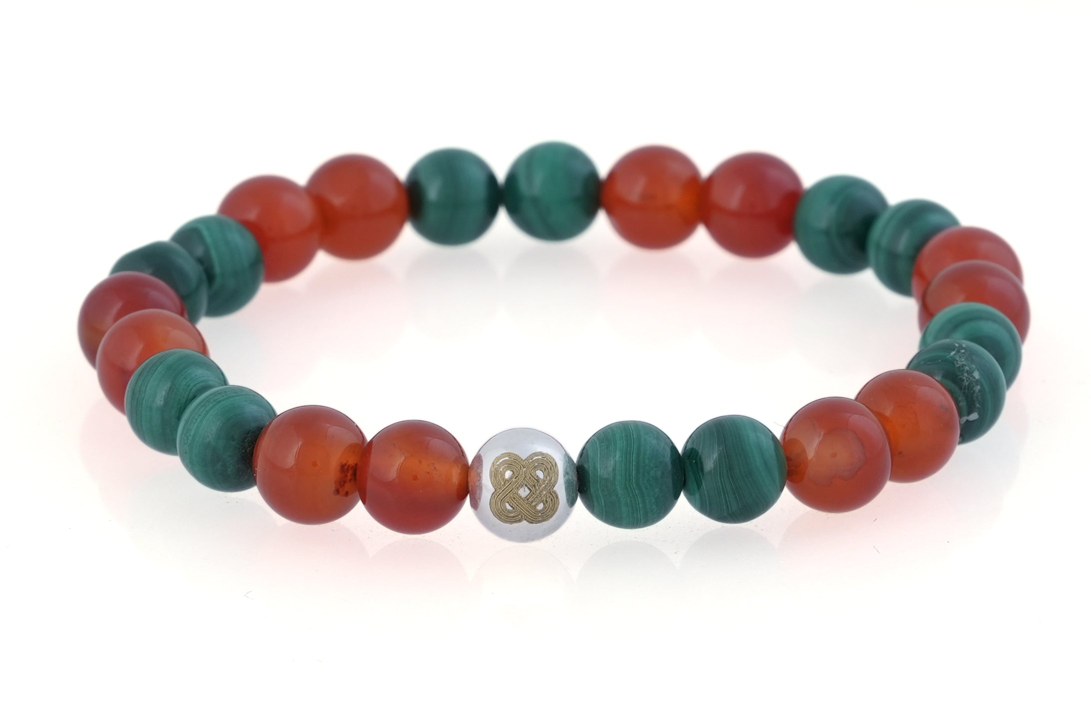 Carnelian × Malachite Renewal Bracelet