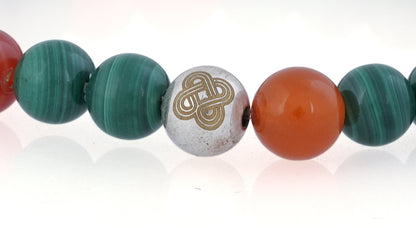 Carnelian × Malachite Renewal Bracelet