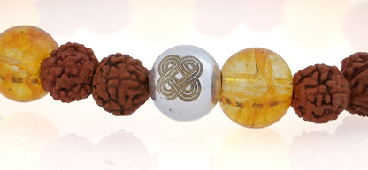 Divine Abundance Guard (Rudraksha • Citrine • Evil Eye)
