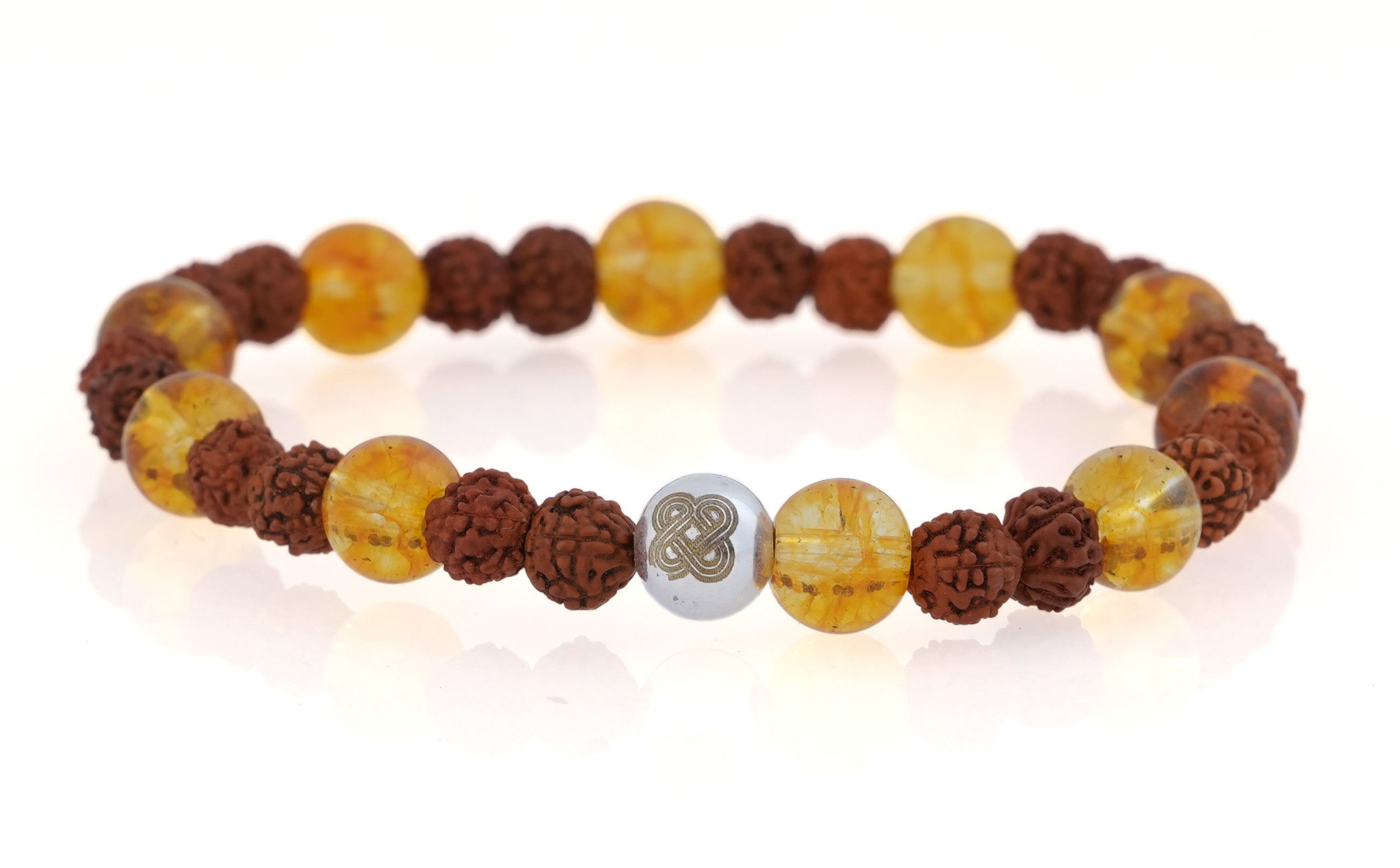 Divine Abundance Guard (Rudraksha • Citrine • Evil Eye)