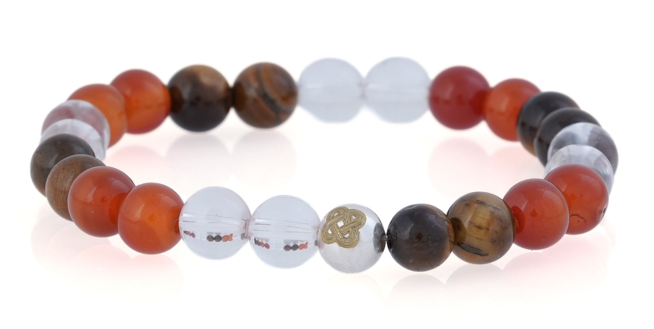 Confident Vitality Trio (Tiger Eye • Carnelian • Clear Quartz)