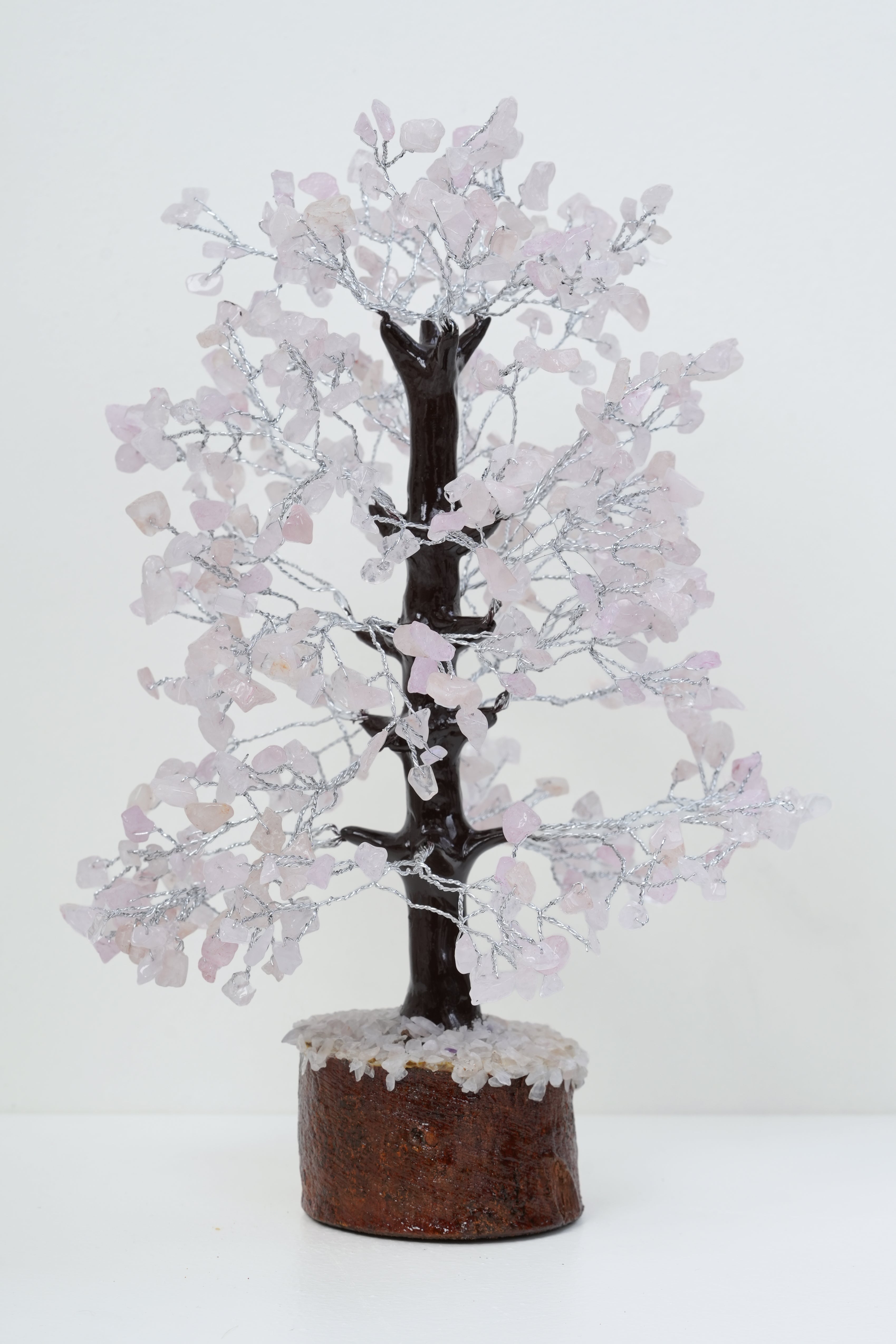 Rose Quartz Love & Harmony Gem Tree — Grand (500 Beads)