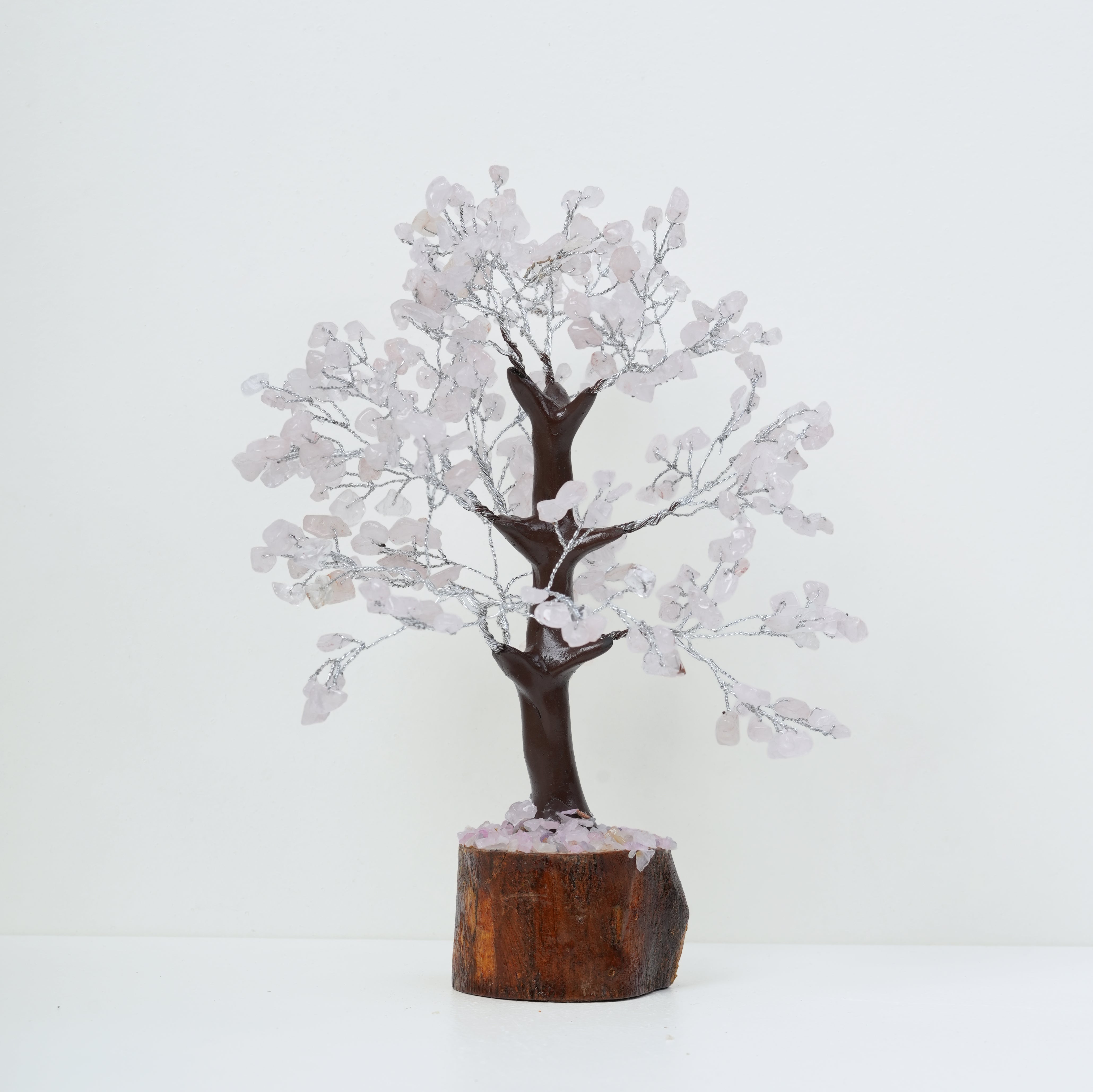 Rose Quartz Love & Harmony Gem Tree — Grand (500 Beads)
