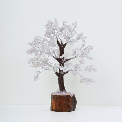 Rose Quartz Love & Harmony Gem Tree — Grand (500 Beads)
