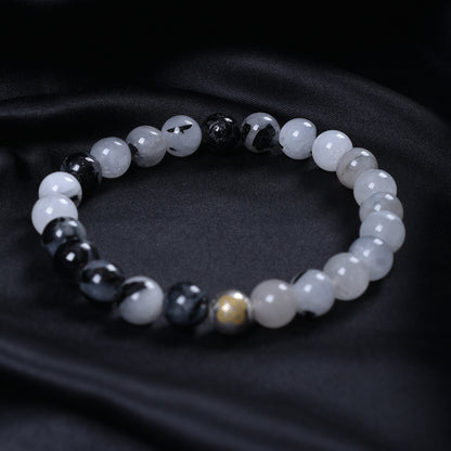 Black Rutilated Quartz Power Bracelet
