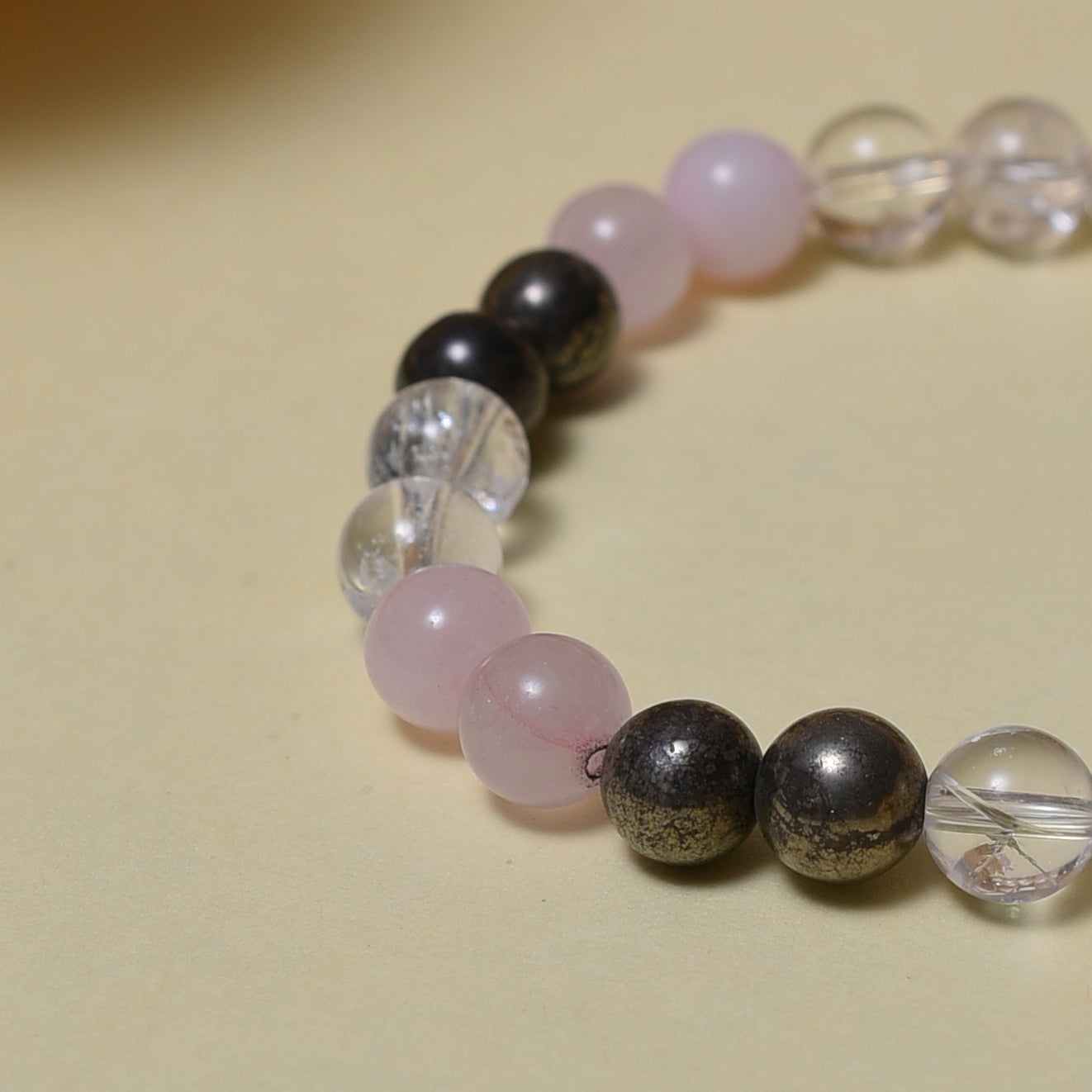 Manifest Love Trio (Pyrite • Clear Quartz • Rose Quartz)