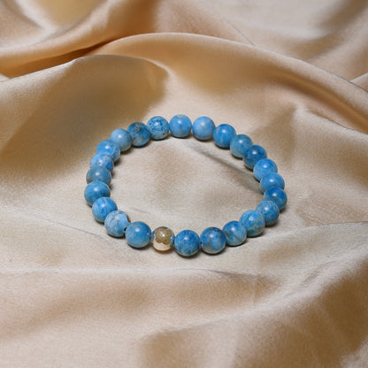 Blue Apatite Communication Bracelet