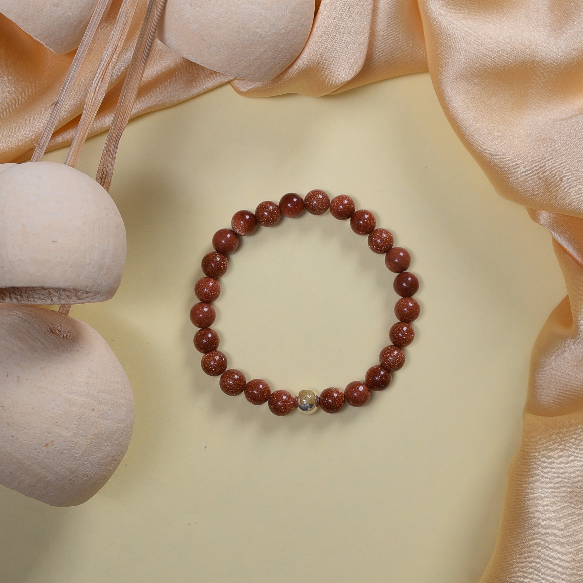 Brown Sun Sitara (Goldstone) Grounding Bracelet