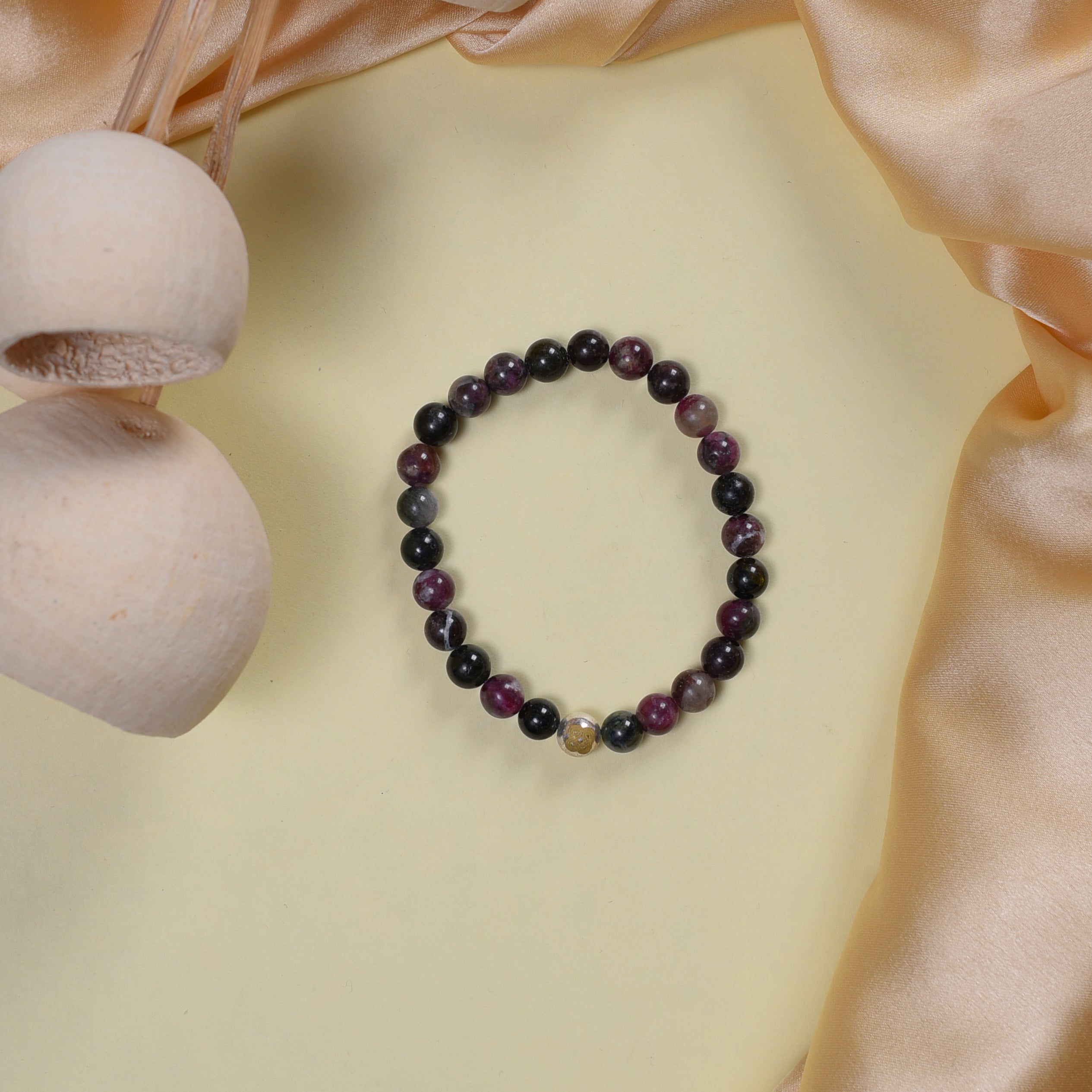 Watermelon Tourmaline Harmony Bracelet