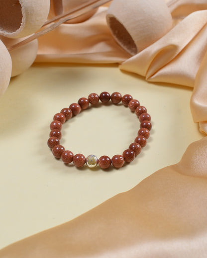 Brown Sun Sitara (Goldstone) Grounding Bracelet