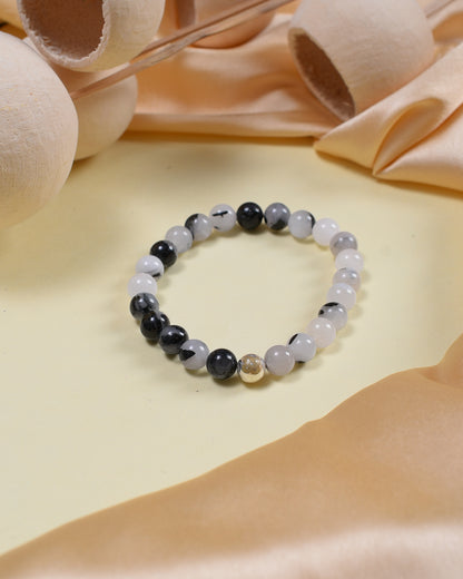 Black Rutilated Quartz Power Bracelet