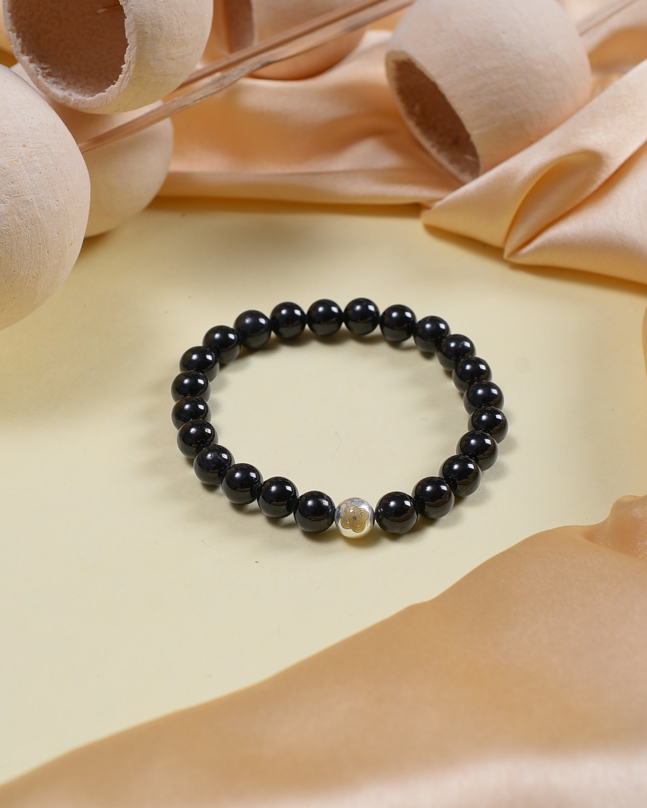 Black Tourmaline Statement Bracelet